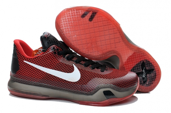 Nike Kobe X 10 Rouge Noir Blanc