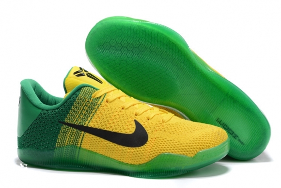 Nike Kobe XI 11 "Oregon Ducks" Jaune Vert