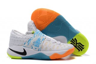 Nike Kyrie Irving II 2 Flyknit Blanc Orange Bleu Volt