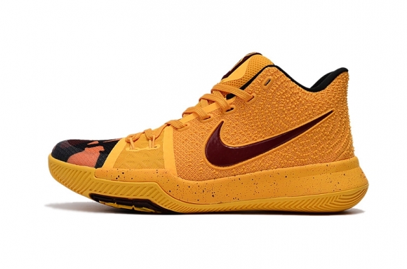 Nike Kyrie Irving III 3 Camo Pe Jaune Rouge