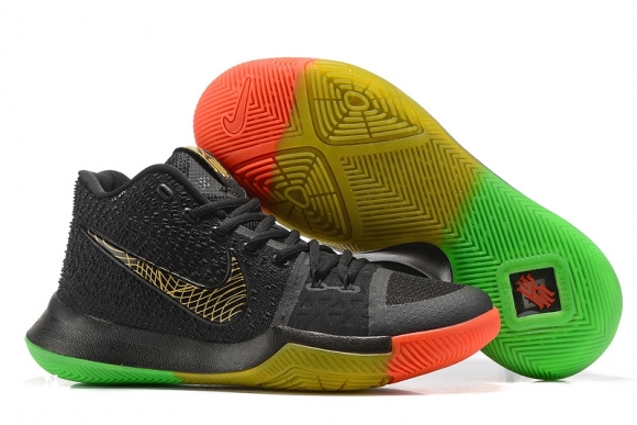 Nike Kyrie Irving III 3 "Rise And Shine" Noir Vert Rouge Or
