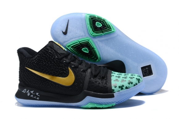 Nike Kyrie Irving III 3 "Shamrock" Noir Vert Or