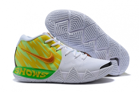 Nike Kyrie Irving IV 4 Blanc Vert Jaune