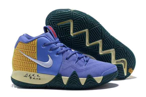 Nike Kyrie Irving IV 4 Bleu Jaune Blanc