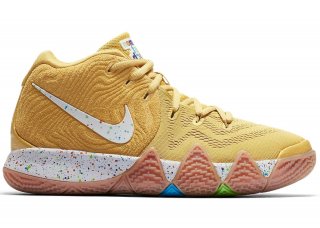 Nike Kyrie Irving IV 4 "Cinnamon Toast Crunch" Métallique Or Blanc