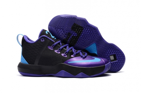 Nike Lebron Ambassador IX 9 Noir Pourpre Bleu