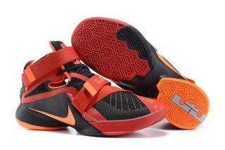 Nike Lebron Soldier IX 9 Noir Rouge Orange
