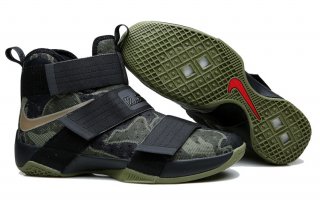 Nike Lebron Soldier X 10 Camo Vert Noir