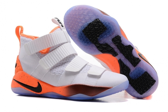 Nike Lebron Soldier XI 11 Blanc Orange Noir