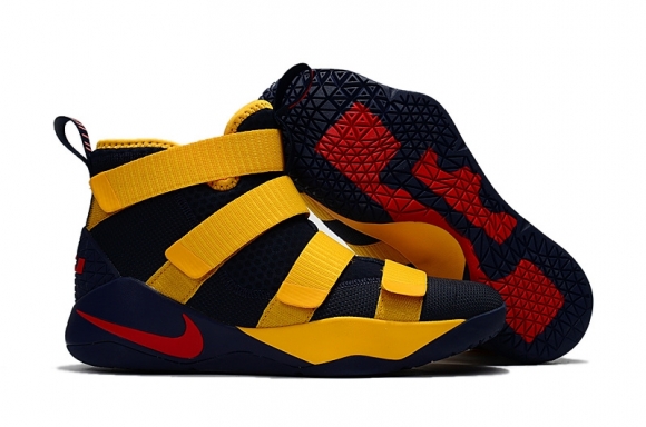 Nike Lebron Soldier XI 11 Marine Jaune Rouge