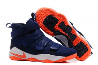 Nike Lebron Soldier XI 11 Marine Orange Blanc