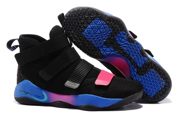 Nike Lebron Soldier XI 11 Noir Bleu Rose