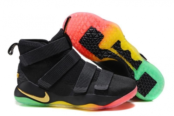 Nike Lebron Soldier XI 11 Noir Jaune Rouge Vert