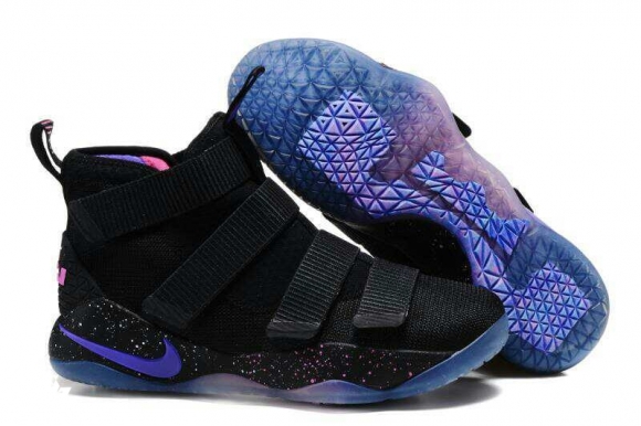 Nike Lebron Soldier XI 11 Noir Pourpre Rose