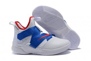 Nike Lebron Soldier XII 12 Blanc Bleu Rouge