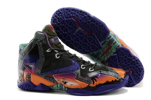 Nike Lebron XI 11 "Hawaii" Noir Rouge