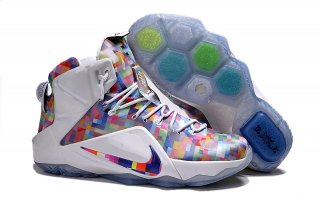 Nike Lebron XII 12 Ext "Prism" Rouge Blanc