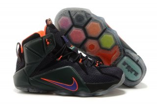 Nike Lebron XII 12 Pourpre Noir Vert