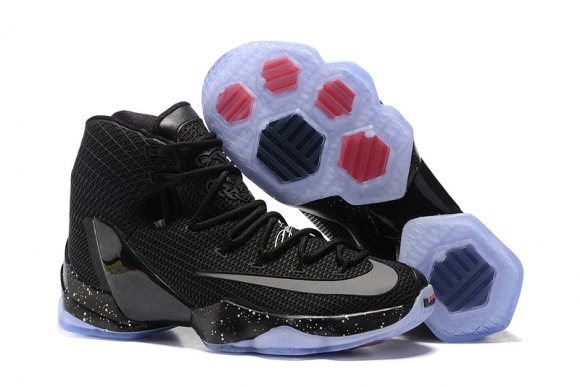 Nike Lebron XIII 13 Elite Noir Argent Rouge