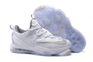 Nike Lebron XIII 13 Low Blanc Métallique Argent