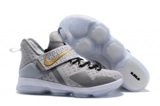 Nike Lebron XIV 14 Gris Métallique Or