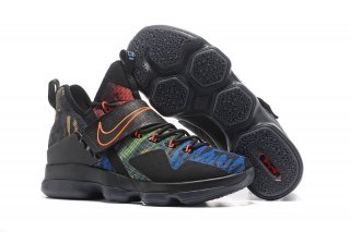 Nike Lebron XIV 14 Noir Orange Bleu Rouge