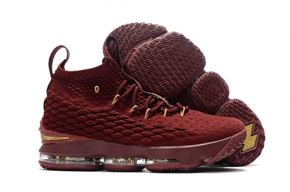 Nike Lebron XV 15 Enfant Rouge Or