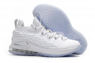 Nike Lebron XV 15 Low Blanc Argent (ao1755-100)