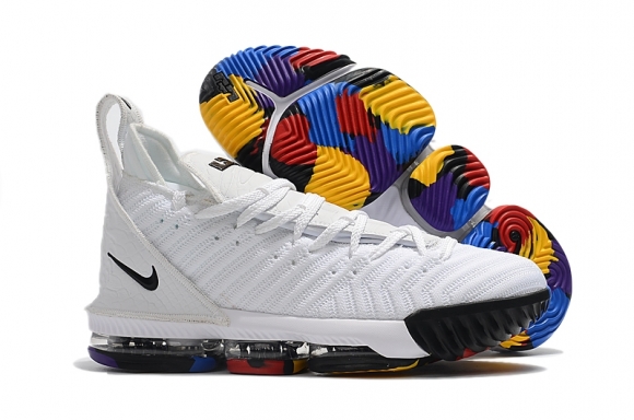 Nike Lebron XVI 16 Blanc Multicolore Black