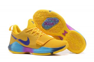 Nike PG 1 Jaune Pourpre Bleu