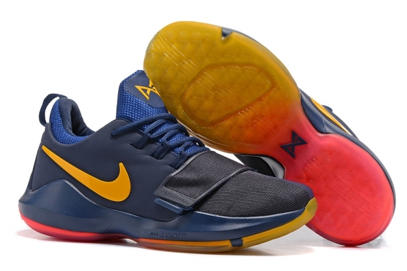 Nike PG 1 Marine Noir Rouge Jaune