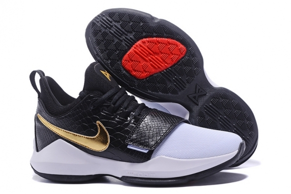 Nike PG 1 Noir Blanc Or