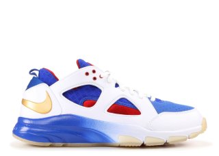 Nike Zoom Huarache Tr Low Prem "Manny Pacquiao" Blanc Or Bleu (466512-174)