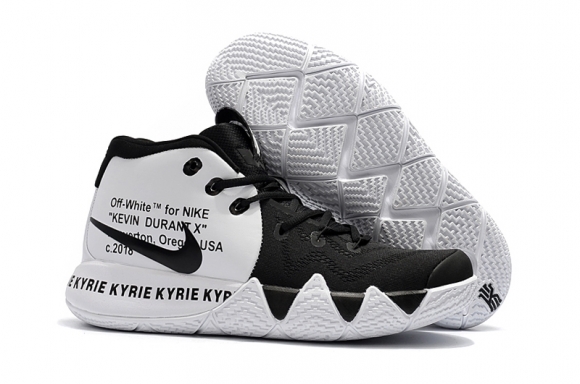 Off-White X Nike Kyrie IV 4 Noir Blanc