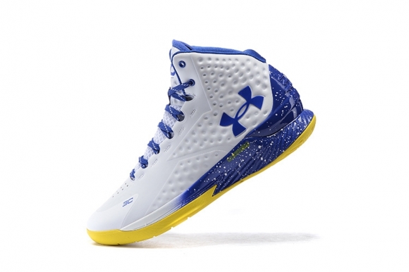 Under Armour Curry 1 Blanc Jaune Bleu