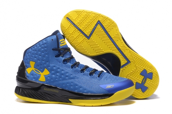 Under Armour Curry 1 Bleu Jaune Noir