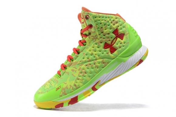 Under Armour Curry 1 Camo Volt Jaune Rouge