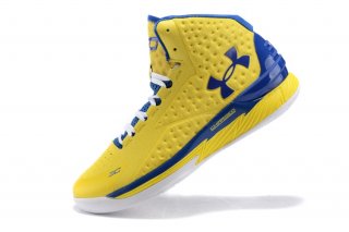 Under Armour Curry 1 Jaune Bleu Blanc