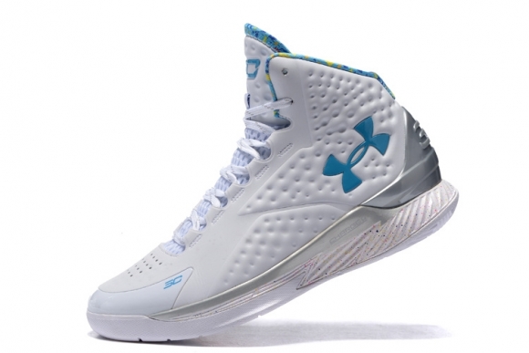 Under Armour Curry 1 "Splash Party" Blanc Bleu Rose