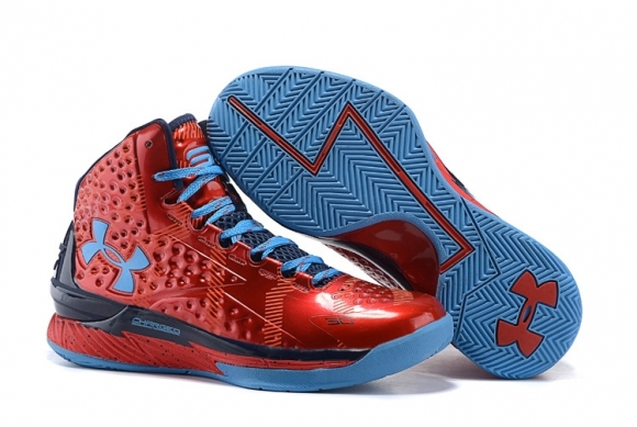 Under Armour Curry 1 "Top 100 Camp" Pe Rouge Marine Bleu