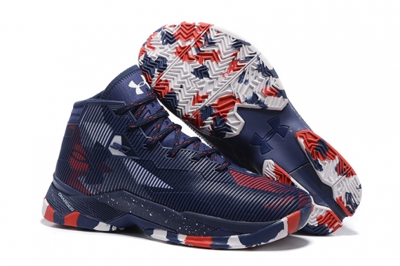 Under Armour Curry 2.5 "Usa" Marine Rouge Blanc