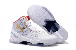 Under Armour Curry 2 "All Star" Blanc Rouge Métallique Or