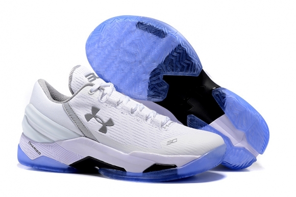 Under Armour Curry 2 Low Blanc Gris