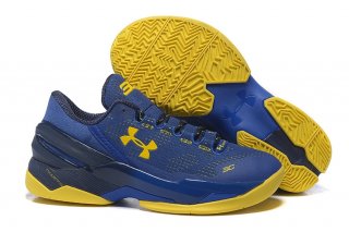 Under Armour Curry 2 Low Bleu Jaune