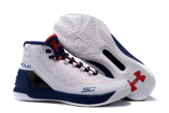 Under Armour Curry 3 Blanc Marine