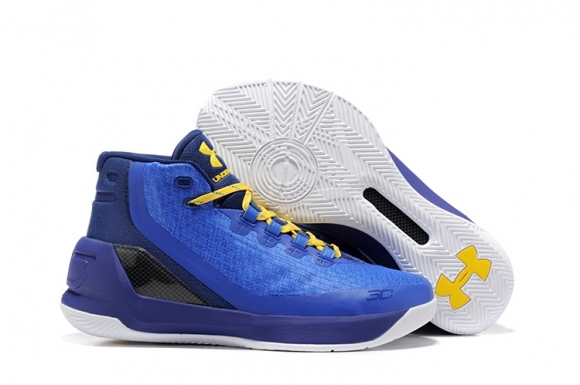 Under Armour Curry 3 Bleu Jaune Noir