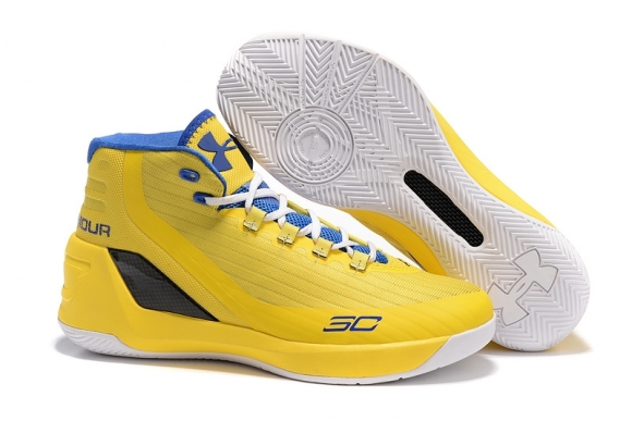 Under Armour Curry 3 Jaune Bleu