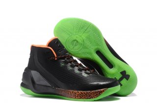 Under Armour Curry 3 "Lights Out" Noir Orange Vert