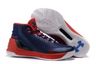 Under Armour Curry 3 Marine Blanc Rouge