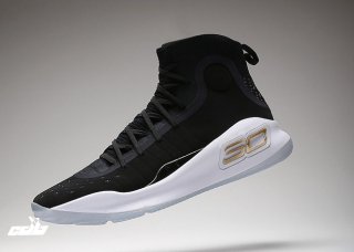 Under Armour Curry 4 "Away" Noir Métallique Or